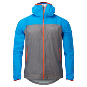 OC161 Halo Jacket WITH POCKETS GreyBlue Hood Down Front