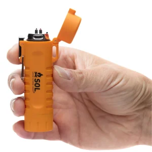 Fire Lite Fuel Free Lighter in hand on white