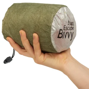 Escape Bivvy OD Green in hand