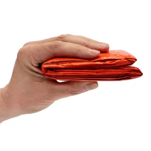 Heat Reflective Poncho folded in hand