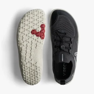 vivobarefoot primus trail knit fg mens barfodssko maend obsidian pelican pair sole top